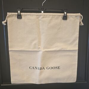 Canada Goose Natural Canvas Drawstring Bag